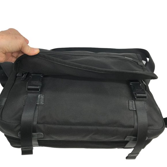 TUMI Alpha 2 Messenger Briefcase Expandable Organizer Laptop Ballistic Nylon - Picture 10 of 16